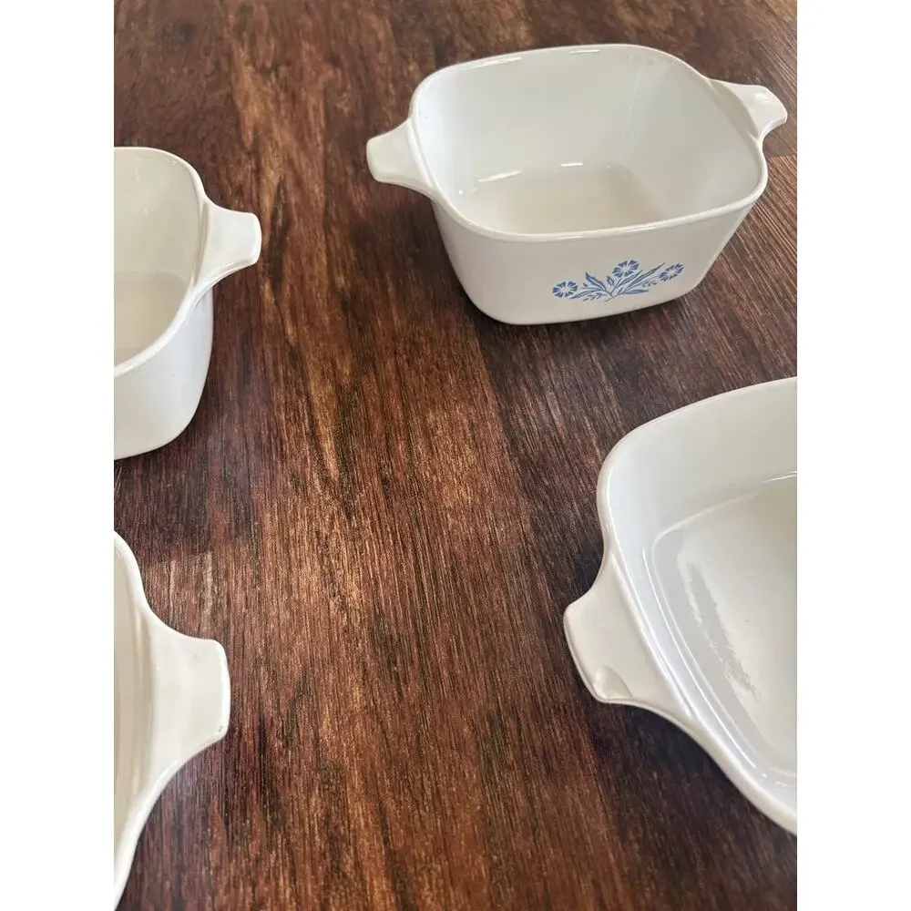 Vintage CorningWare 4-Piece Petite Pan Lot Set P-43-B and P-41 Made in USA